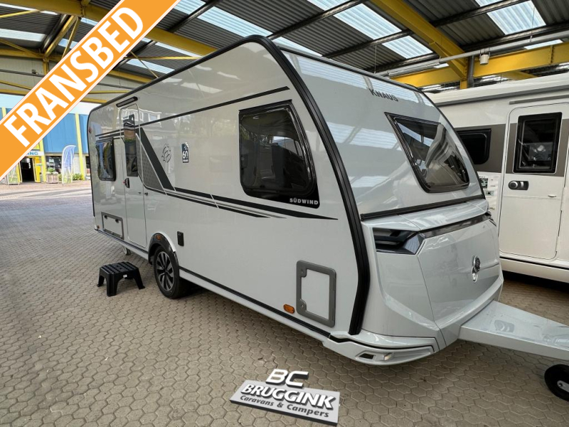 Knaus Sudwind 60 Years 500 FU Franz&ouml;sisches Bett Campovolo grau Foto: 0