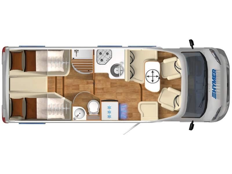 Hymer Tramp 578 GL NAVI|CAM|SAT/TV/OYSTER 85 foto: 23