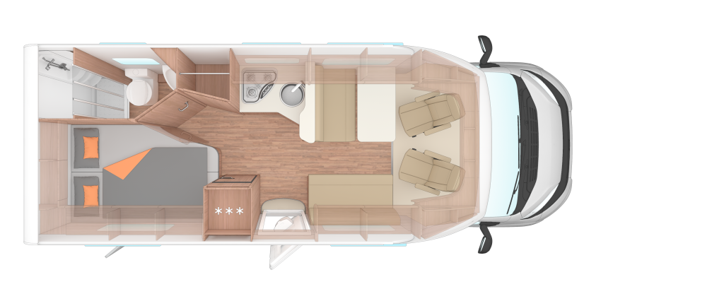 Weinsberg CaraLoft 650 MF, cama francesa 130 CV foto: 22