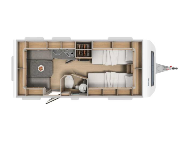 Eriba Nova Light 470 - ENKELE BEDDEN  foto: 11