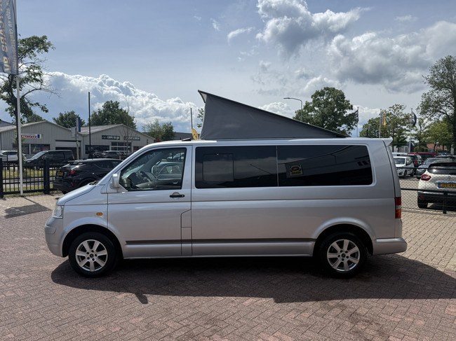 Volkswagen transporter buscamper TDI 131 pk org nl auto nap logisch airco cruise ctr hefdak 2 slaapplaatsen trekhaak foto: 6