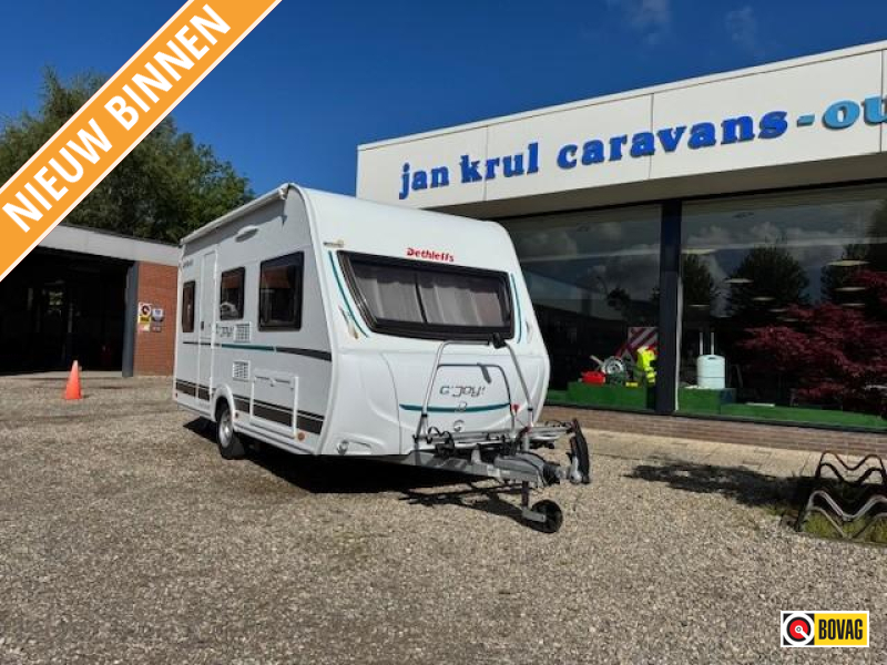 Dethleffs C'Joy 410 QL Dwarsbed mover voortent 