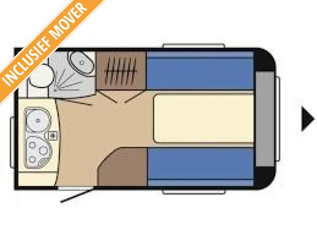 AUVENT DE TENTE MOVER Hobby De Luxe 380 TB