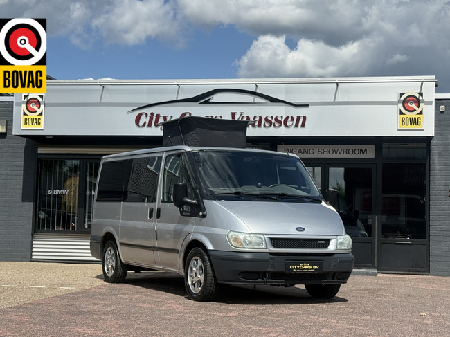 Ford TRANSIT-EUROLINE/NUGGET buscamper 7 zitplaatsen in zeer nette staat airco slaapbank hefdak trekhaak apk tot 30-04-27