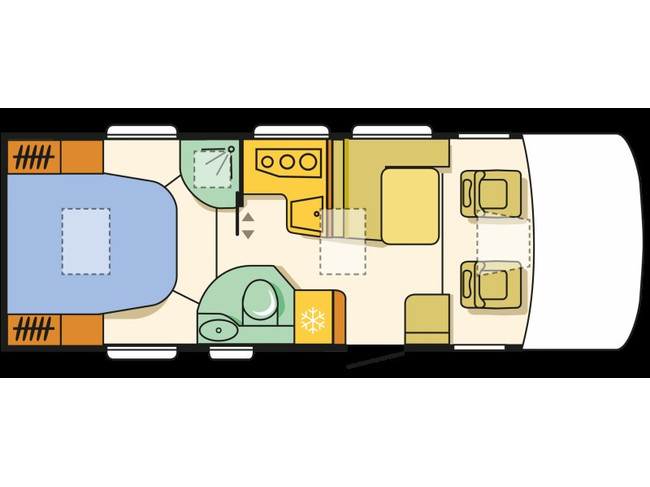 Adria SONIC I 600 SC 130 PS Euro6 Fiat Ducato NL-Camper **Queensbett/4 Schlafpl&auml;tze/Markise/Memo Fahrgestelltr&auml;ger/Dachklimaanlage/Bearlock/Sehr Foto: 4