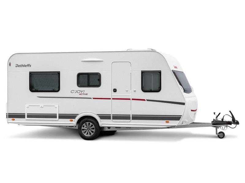 Dethleffs C'Joy Active 480 QLK stapelbed / dwarsbed 