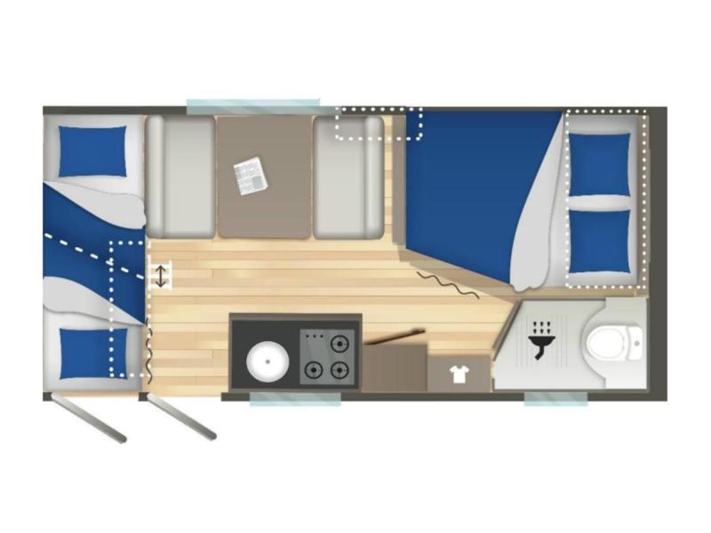 Caravelair Sport Line 476 Stapelbed Gezinscaravan  foto: 14