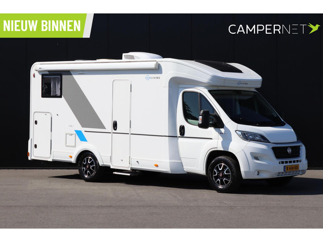 Sun Living S-SERIES S 70 SP 2.3 Multijet 150cv | Aire acondicionado de techo | 5 asientos | Cama abatible | Enganche de remolque | Cama transversal | Bearlock | Toldo | Sensores de aparcamiento