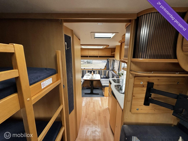 Dethleffs 500 Camper rondzit treinzit 3x stapelbed voortent foto: 12