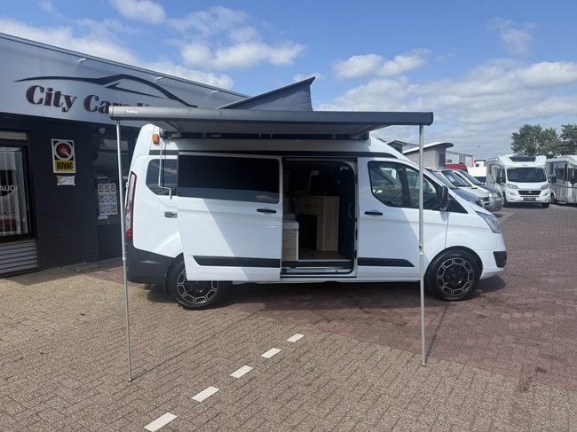 Ford Transit panel van professionally converted pop-top roof air conditioning cruise control 2 berths awning Thule tow bar MOT until 30-09-2027 photo: 3