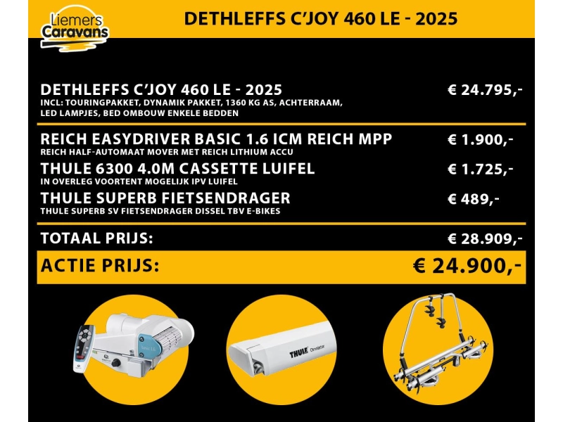 Dethleffs C'Joy 460 LE MOVER-LUIFEL-VOORDEEL 