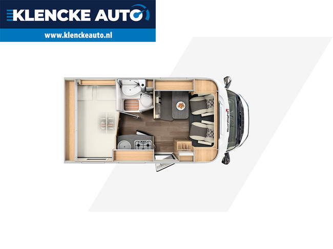Sunlight T60 TOPSTAAT Airco Dwarsbed 81.086km Elektrische fietsendrager Capron Cruise ctrl Navi foto: 21