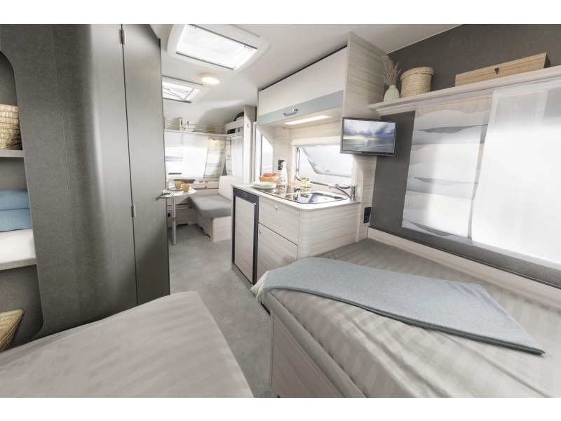 Dethleffs C'Joy 460 LE ENKELE BEDDEN!  foto: 14