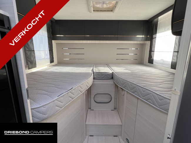 Chausson 627GA Premium 170PK Automaat Enkele Bedden Hefbed 2X Airco Luifel foto: 2