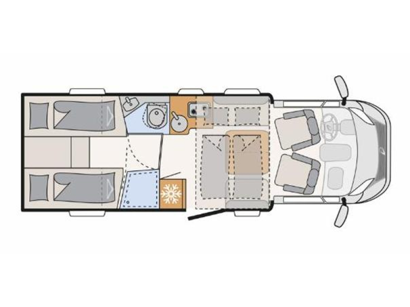 Dethleffs Trend Active T 7057 EBL Plus White /zonder hefbed  foto: 1