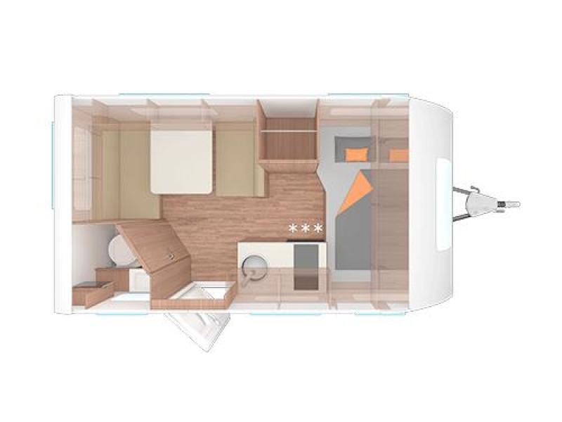 Weinsberg CaraOne Edition HOT 390 QD dwarsbed / treinzit  foto: 1