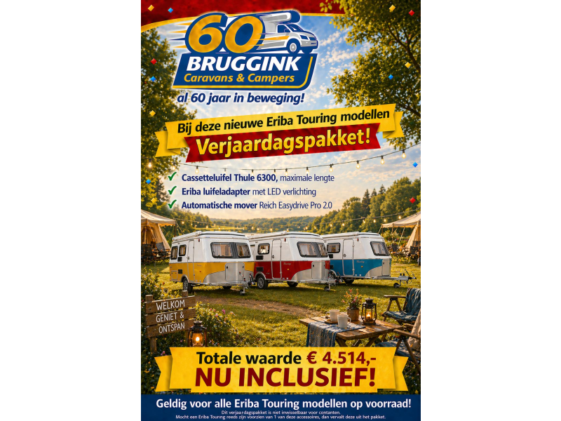Eriba Touring 630 - BRUGGINK 60 JAAR  foto: 15