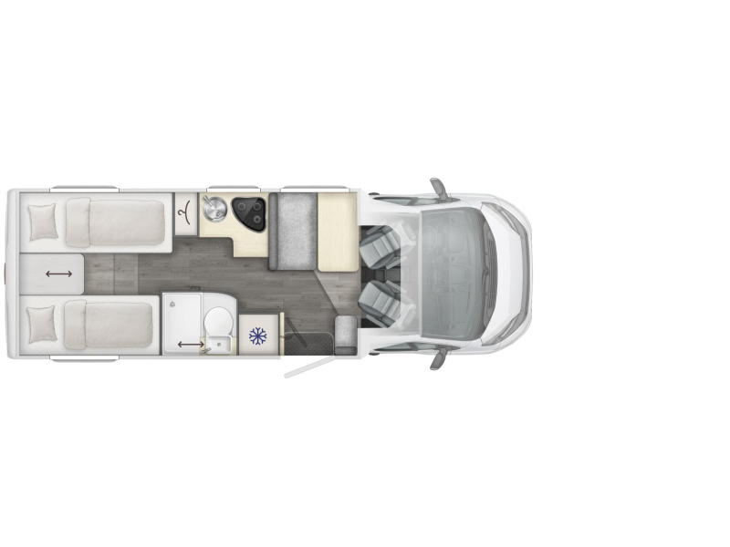 LMC Tourer 660 G enkele bedden 2027 autom.  foto: 16