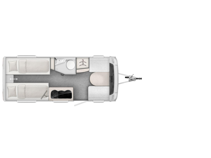 LMC Sassino 460 E modelo 2027, camas individuales foto: 11