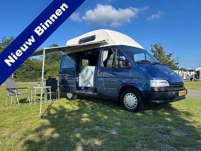 Ford TRANSIT 80D ORIGINAL FACTORY BUS CAMPER 4 SLEEPING PLACES | Tow bar | Awning | Inverter