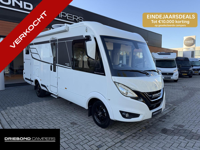 Hymer BMC 600 White Line Enkele Bedden Hefbed Luifel Grote Garage Led