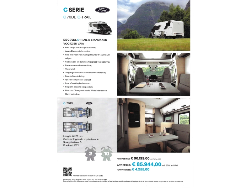 Sun Living C 70 DL Lengtebed # face 2 face  foto: 2