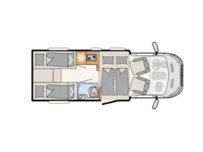 Dethleffs Trend 6717 165 PK lengte bed  foto: 19