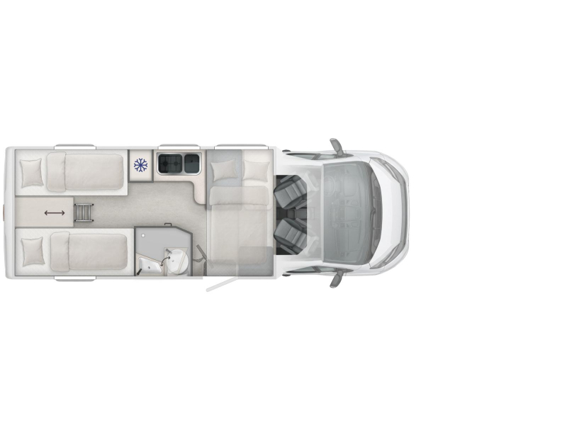 LMC Tracer 690EL modelo 2027 camas individuales foto: 35