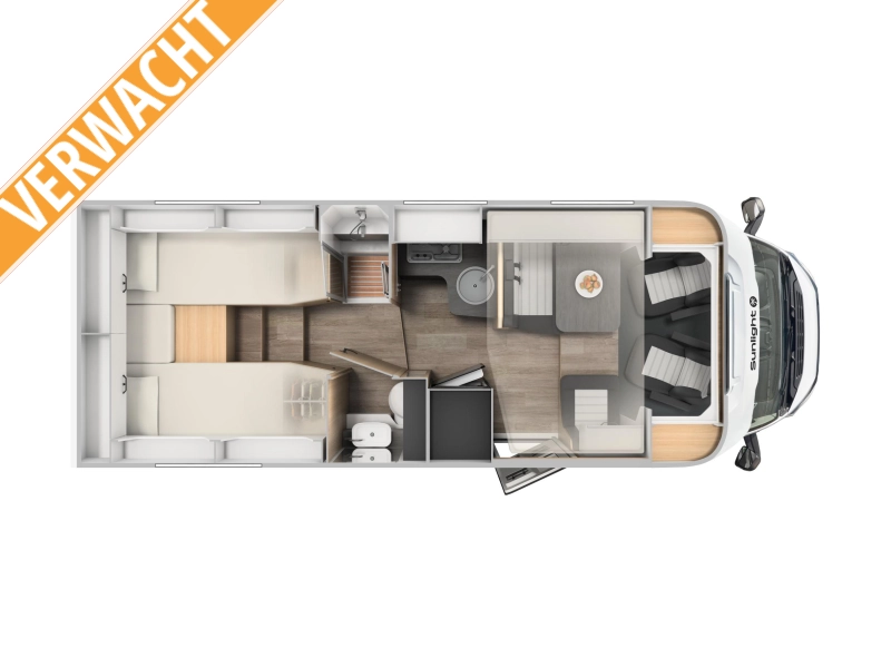 Sunlight T68 Adventure Edition -zwarte cabine - automaat 