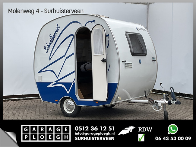 Knaus Schwalbennest Isabella Tent Koelkast TV 2 persoons Obelink Luifel