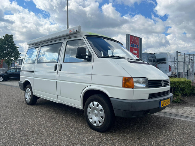 Volkswagen Transporter Kampeerbus | Techo elevable para dormir | Toldo de cassette | Enganche de remolque