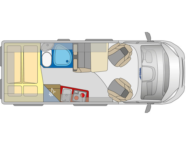 Pössl 2Win Plus 600 D-line 140 pk AUTOMAAT 9-Traps Euro6 Fiat Ducato NIEUW **Slechts 6 meter/Groot dwarsbed/4 zitplaatsen/Luifel/Apple foto: 4