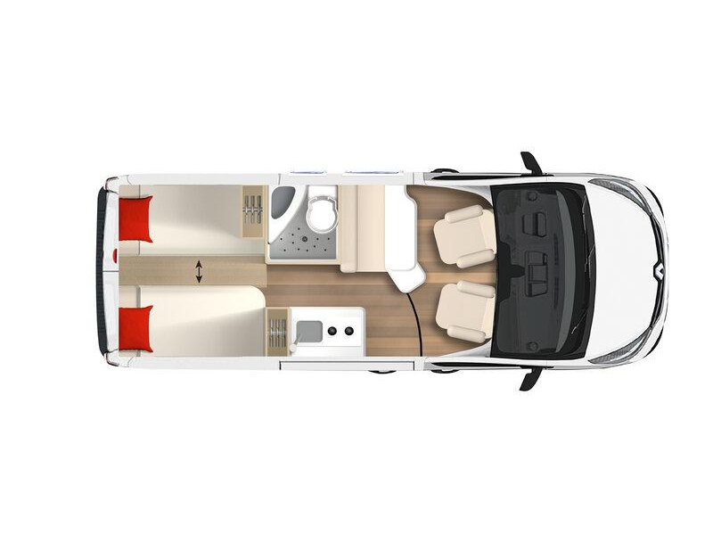 Bürstner Delfin C 621 - Lengte bed- Trekhaak  foto: 19