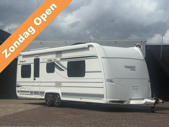 Fendt caravan BRILLANT 650 in nieuwstaat Queensbed  zakluifel Thule mover Truma xt hordeur leder tv dakairco truma groot dakluik oven  xxl koelkast hoofdfoto: 1