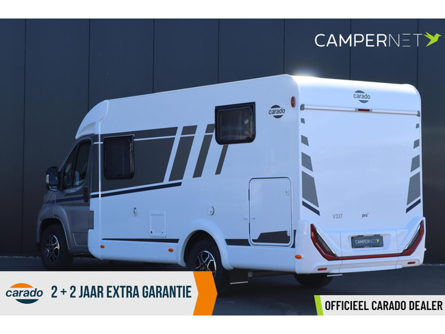 Carado V337 Fiat 140pk Automaat | Pro + Pakket | Compact model | Lengtebedden | Nieuw uit voorraad leverbaar | foto: 1