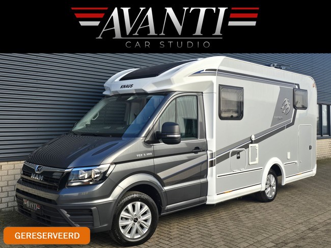 Knaus VAN TI PLUS 650 MEG PLATINUM SELECTION AUTOMAAT 180 PK SLECHTS 16.866 KM !! AIRCO LUCHTVERING TV + SATELLIET LENGTEBEDDEN DRAAIS AFNEEMBARE TREKHAAK