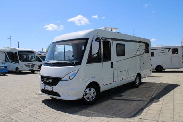 Compacta Hymer Exsis i 474 Fiat 160 cv estrecha ligera camas individuales y abatible (55 foto: 6