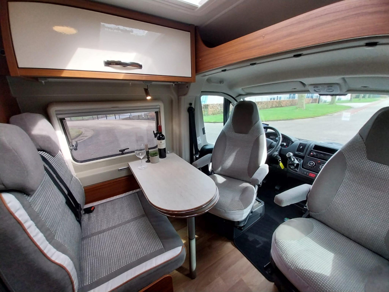 Globecar Roadcamp R met een lengte van 560cm  foto: 2