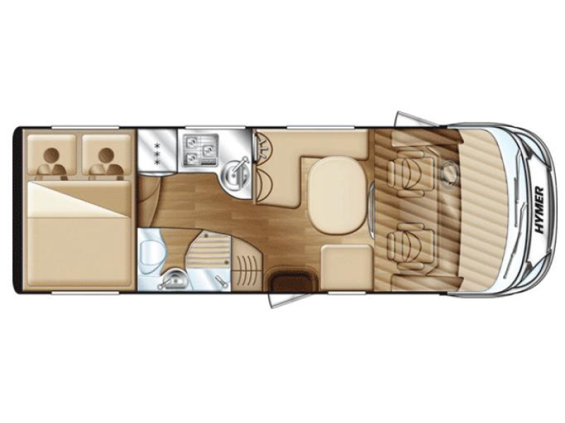 Hymer B614 SL Star Edition 3.0 L 160 CV+DB CADENA foto: 8