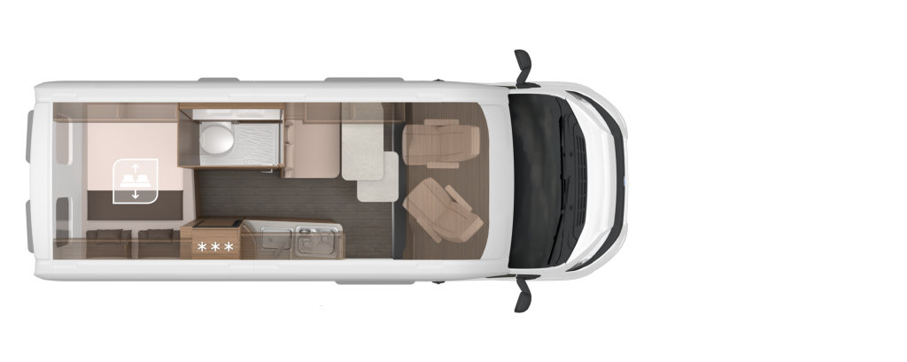 Knaus Boxlife 600 MQ Platinum Selection, Cama transversal Autom&aacute;tico foto: 23