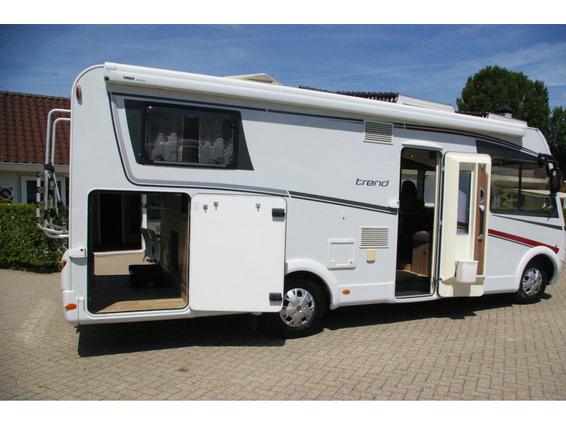 Dethleffs Trend I 7057 Enkele bedden, Hefbed.  foto: 4