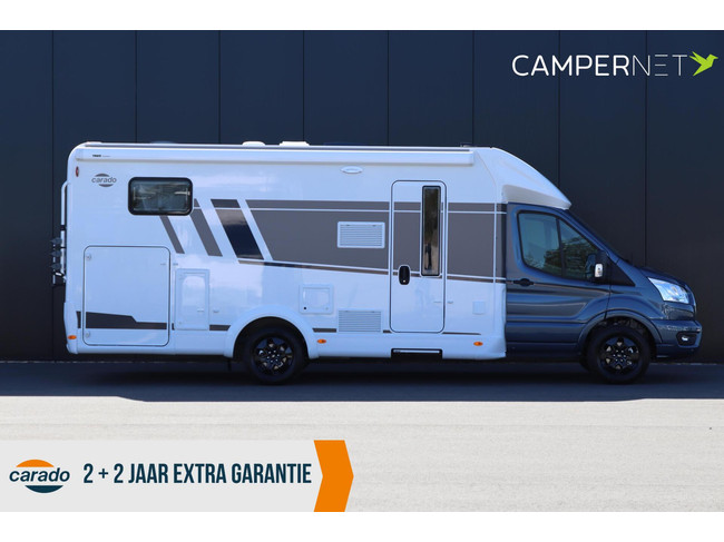 Carado T447 Edition 26 165pk Automaat | Lengtebedden | Luifel | Hefbed | Gescheiden douche | Fietsendrager | 12'' Ford multimediasystee foto: 3