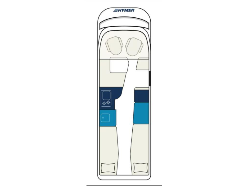 Hymer B-MC I 680 ARMARIOS SUPERIORES EN LUGAR DE CAMA ABATIBLE! foto: 19