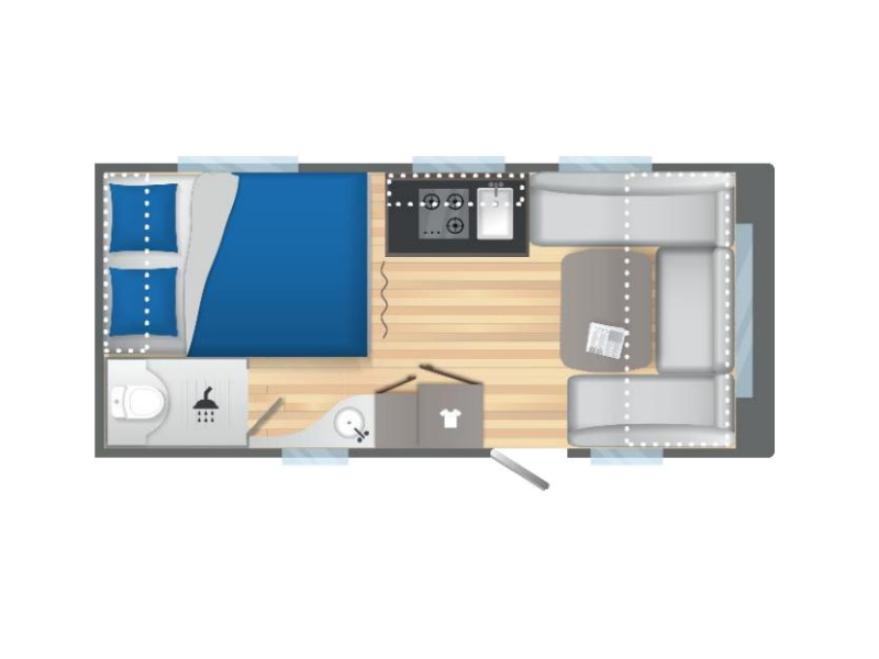 Caravelair Sport Line 455 Anniversary Line Ruime rondzit voorin  foto: 19