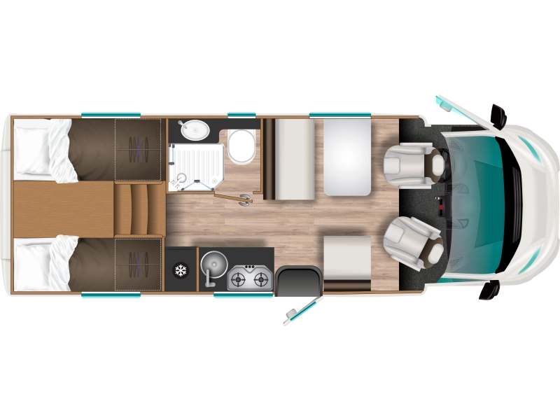 Itineo PJ700single beds pull-down bed photo: 22